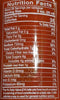 The Nutrition Facts of The Halal Sauce Sriracha 