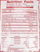 The Nutrition Facts of Three Horses Brand Milagrosa