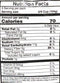 The Nutrition Facts of Vadilal Anar Dana