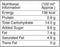 The Nutrition Facts of Vadilal Chocolate Cassatta Ice Cream Small