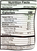 The Nutrition Facts of Vadilal Kala Chana 