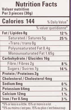 This is the Nutrition of Vadilal Kesar Badam Nankhatai.