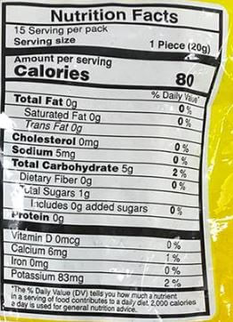 The Nutrition Facts of Vadilal Quick Treat Ginger