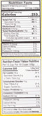 The Nutrition Facts of Vadilal Quick Treat Veg Jaipuri