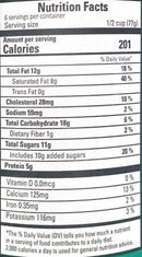 The Nutrition Facts of Vadilal Rajbhog kulfi Ice Cream 1 Lt