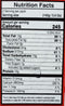 The Nutrition Facts of Vadilal Quick Treat Paneer Chili Dry