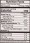 The Nutrition Facts of Vadilal quick Treat Aloo Palak
