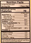 The Nutrition Facts of Vadilal quick Treat Aloo Tikki