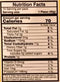 The Nutrition Facts of Vadilal quick Treat Aloo Tikki