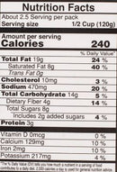 The Nutrition Facts of Vadilal quick Treat Dum Aloo Kashmiri