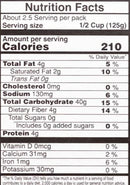 The Nutrition Facts of Vadilal quick Treat Jeera Rice