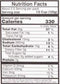 The Nutrition Facts of Vadilal quick Treat Methi Mutter Malai