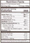 The Nutrition Facts of Vadilal quick Treat Paneer Butter Masala