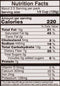 The Nutrition Facts of Vadilal quick Treat Paneer Hariyali