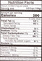 The Nutrition Facts of Vadilal quick Treat Rajma Masala