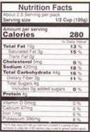 The Nutrition Facts of Vadilal quick Treat Sabudana Khichdi