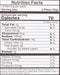 The Nutrition Facts of Vadilal quick Treat Sabudana Tikki