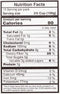 The Nutrition Facts of Vadilal quick Treat Unfried Patra Rolls