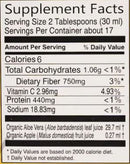 The Nutrition Facts of Vedic Juices Aloe Vera Juice