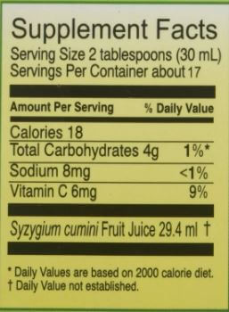 The Nutrition Facts of Vedic Juices Jamun Juice