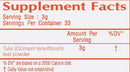 The Nutrition Facts of Vedic Tulsi Powder