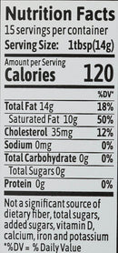 The Nutrition Facts of Vital Farms Ghee Butter Pasture Raised Original