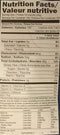 The Nutrition Facts of Zafrani Reserve Basmati Rice Large