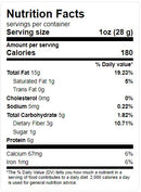 This is the Nutrition of Ziyad Blanched Almond Halves