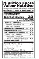 The Nutrition Facts of Ziyad Chopped Molokhiya