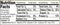 The Nutrition Facts of Ziyad Cracked Wheat Coarse