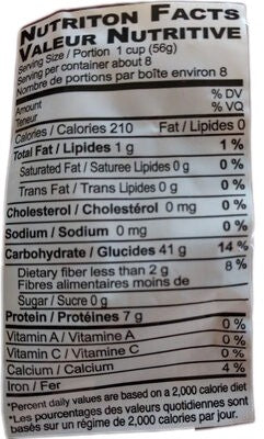 This is the Nutrition of Ziyad Fusilli Pasta.