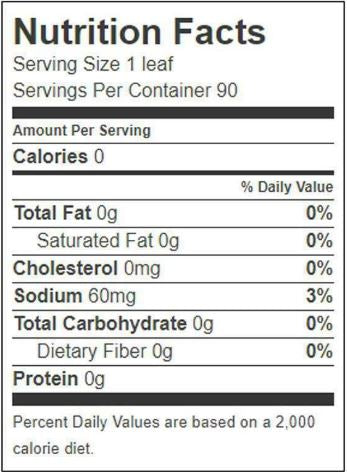 The Nutrition Facts of Ziyad Grape Leaves 