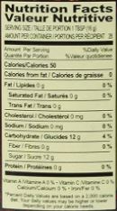 The Nutrition Facts of Ziyad Grape Syrup 