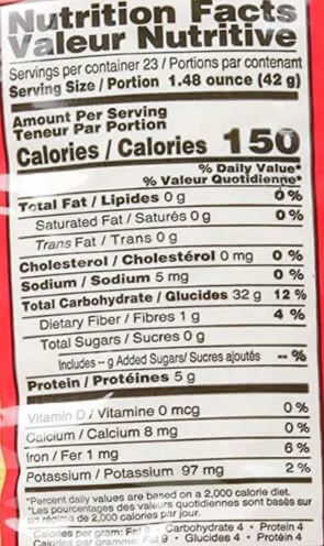The Nutrition Facts of Ziyad Medium Couscous