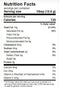 The Nutrition Facts of Ziyad Natural Sesame Oil