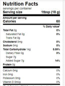The Nutrition Facts of Ziyad  Pomegranate Sauce 