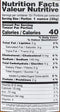 The Nutrition Facts of Ziyad Premium Hummus