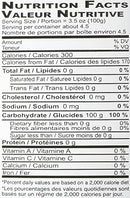 The Nutrition Facts of Ziyad Sugar Free Syrup 