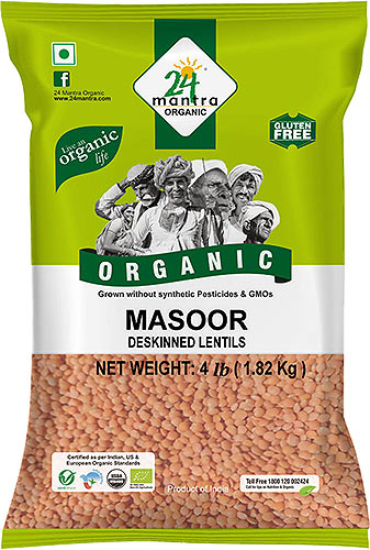 24 Mantra Organic Masoor Malka With Skin MirchiMasalay