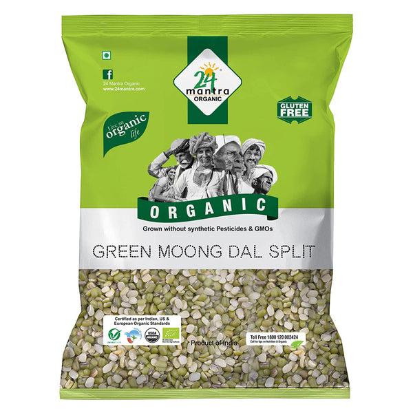 24 Mantra Organic Green Moong Dal Split MirchiMasalay