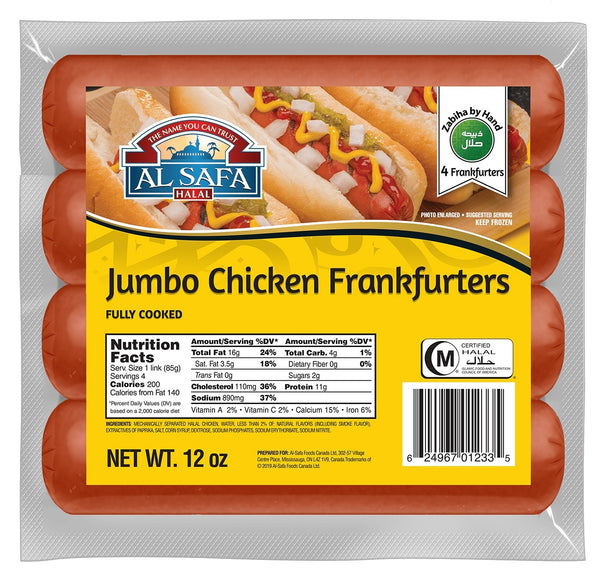 Al Safa Jumbo Chicken Frankfurters Box | MirchiMasalay