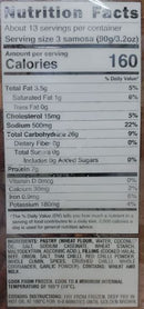 The Nutrition Facts of Al Safa Beef Samosa (Hand Made) 
