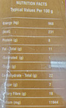 The Nutrition Facts of Aahu Barah Karai Masala 