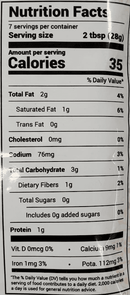 The Nutrition Facts of HandS Coconut Chutney (Coriander) 
