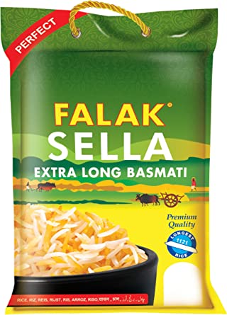 Falak Extra Long Basmati Sella Rice 4 Bags MirchiMasalay