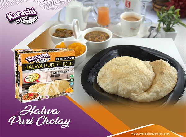 Karachi Delight Halwa Puri Chole (10pcs) | MirchiMasalay