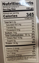 The Nutrition Facts of Jiva Organic Masoor Dal 