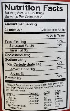 The Nutrition Facts of Jiva Organic Turmeric Powder 