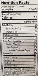 The Nutrition Facts of MDH Baigan Bartha Mix 