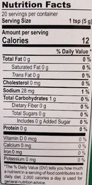 The Nutrition Facts of MDH chana Masala Mix 